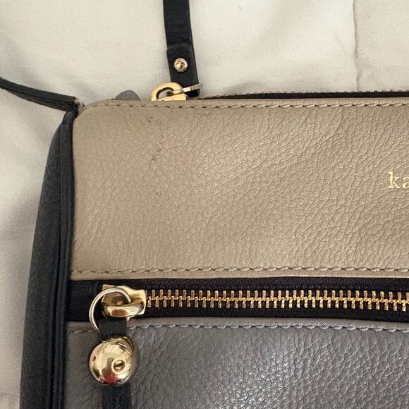Kate Spade Leather Crossbody Color Block 3 Tone Bag - Picture 4 of 12